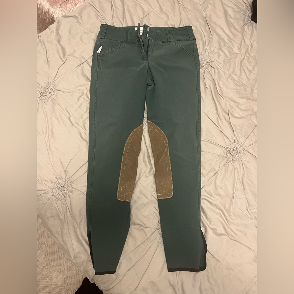 Tailored sportsman size 26 hunter green breeches
